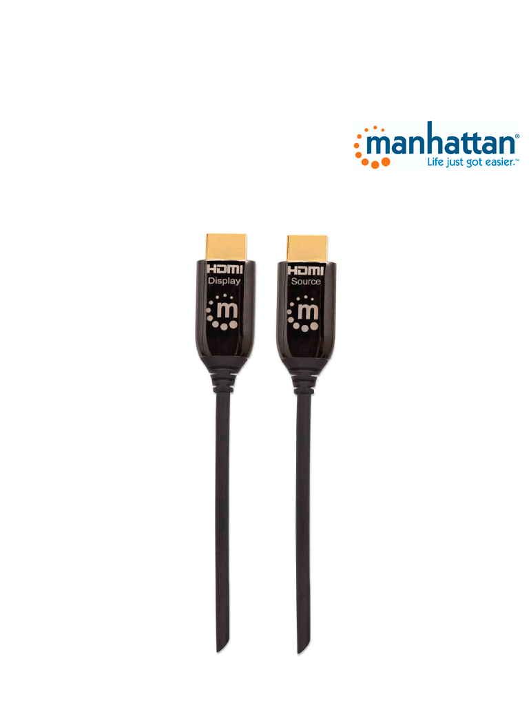 Sustancialmente virar Contra la voluntad MANHATTAN 355445 - Cable HDMI 2.0 Fibra Optica M-M 50.0MMANH